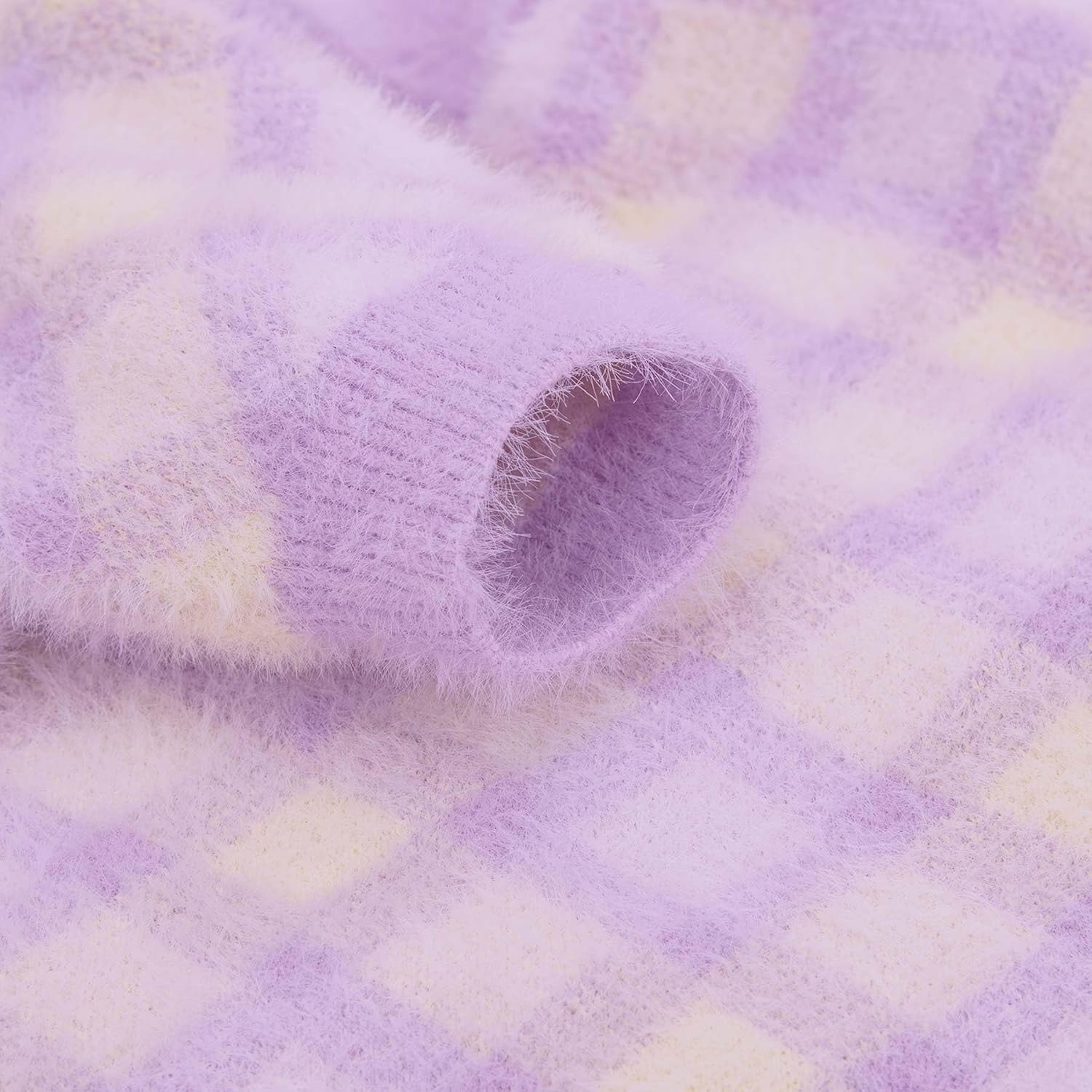 Dog Sweater - Winter Clothes for Small Dogs & Cats XXS XS, Knitwear Jacket, Stretchy Coats for Dogs Boy & Girl, Warm Deluxe Puppy Costume Outfit Pet Apparel (Violet, X-Small)