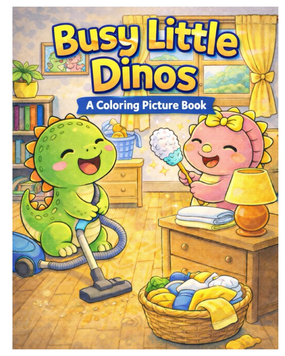 Busy Little Dinos: A Coloring Picture Book