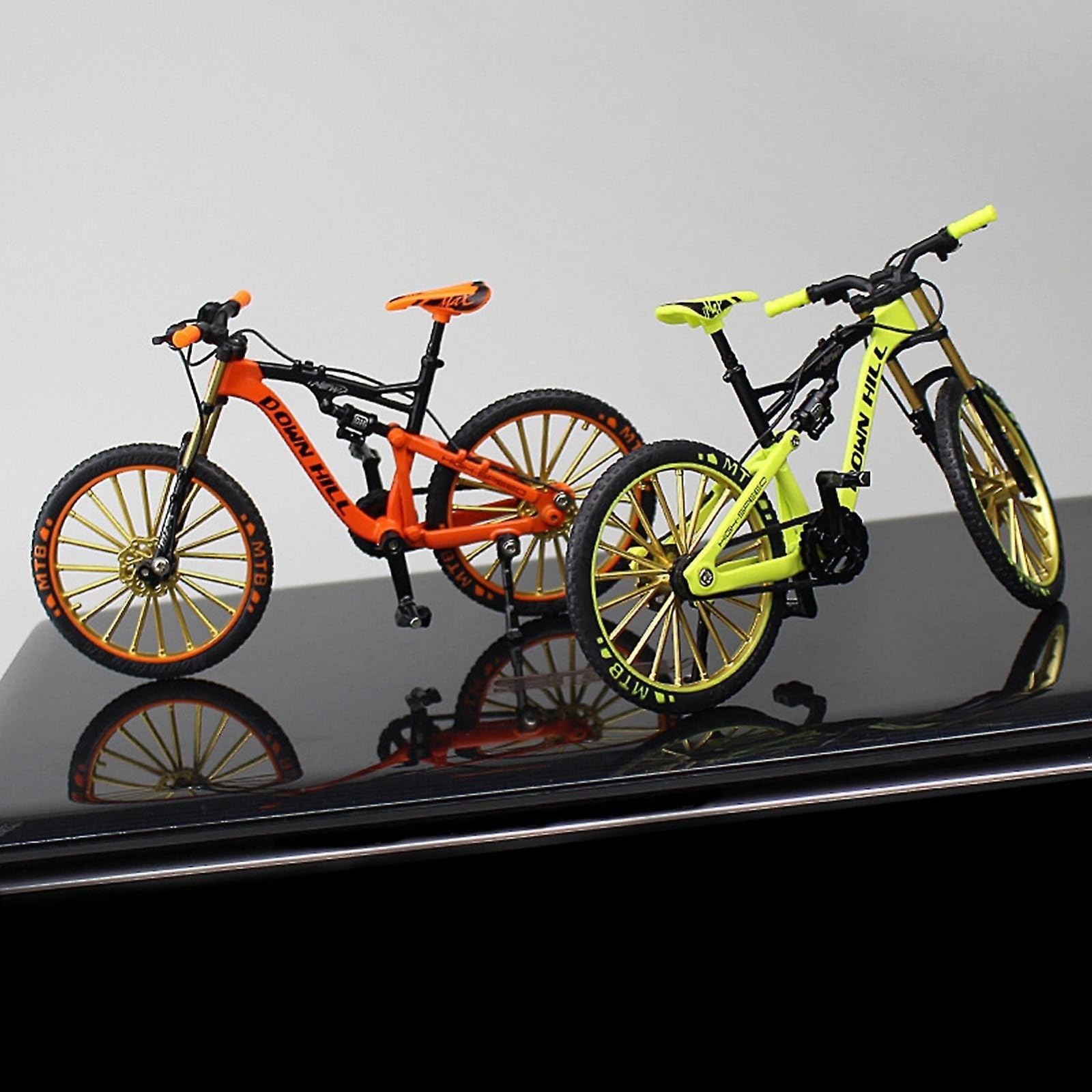 Bestie toys Bicycle Model 1:10 Scale Realistic Shape Alloy Downhill Mountain Bike Toy (Multicolor)
