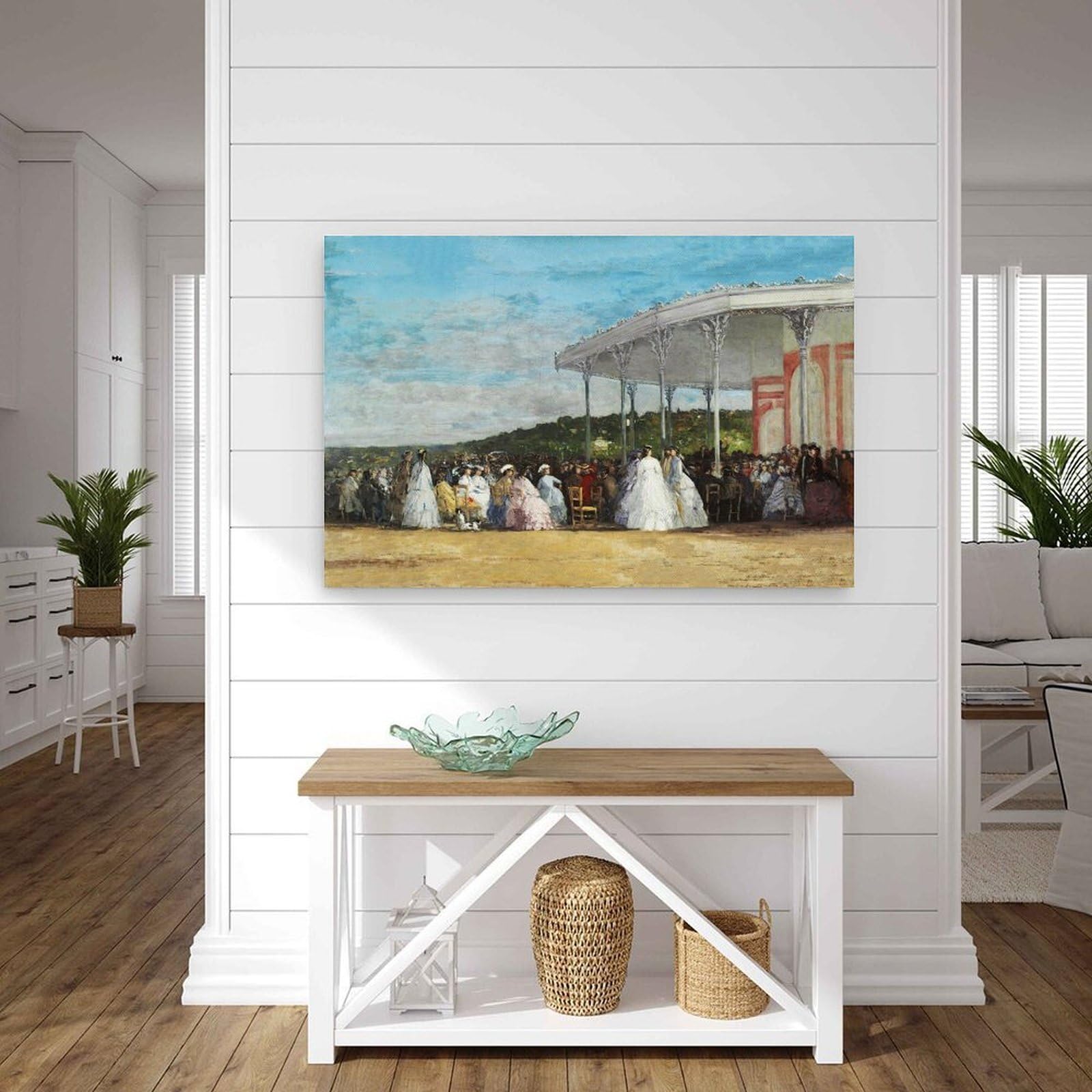 Eugene Boudin Künstlerwerke, Konzert-Poster im Casino von Deauville, zeitgenössisches Leinwand-Kunstwerk für Wanddekoration, Wohnzimmer, Schlafzimmer, Büro, Dekoration, 40 x 60 cm