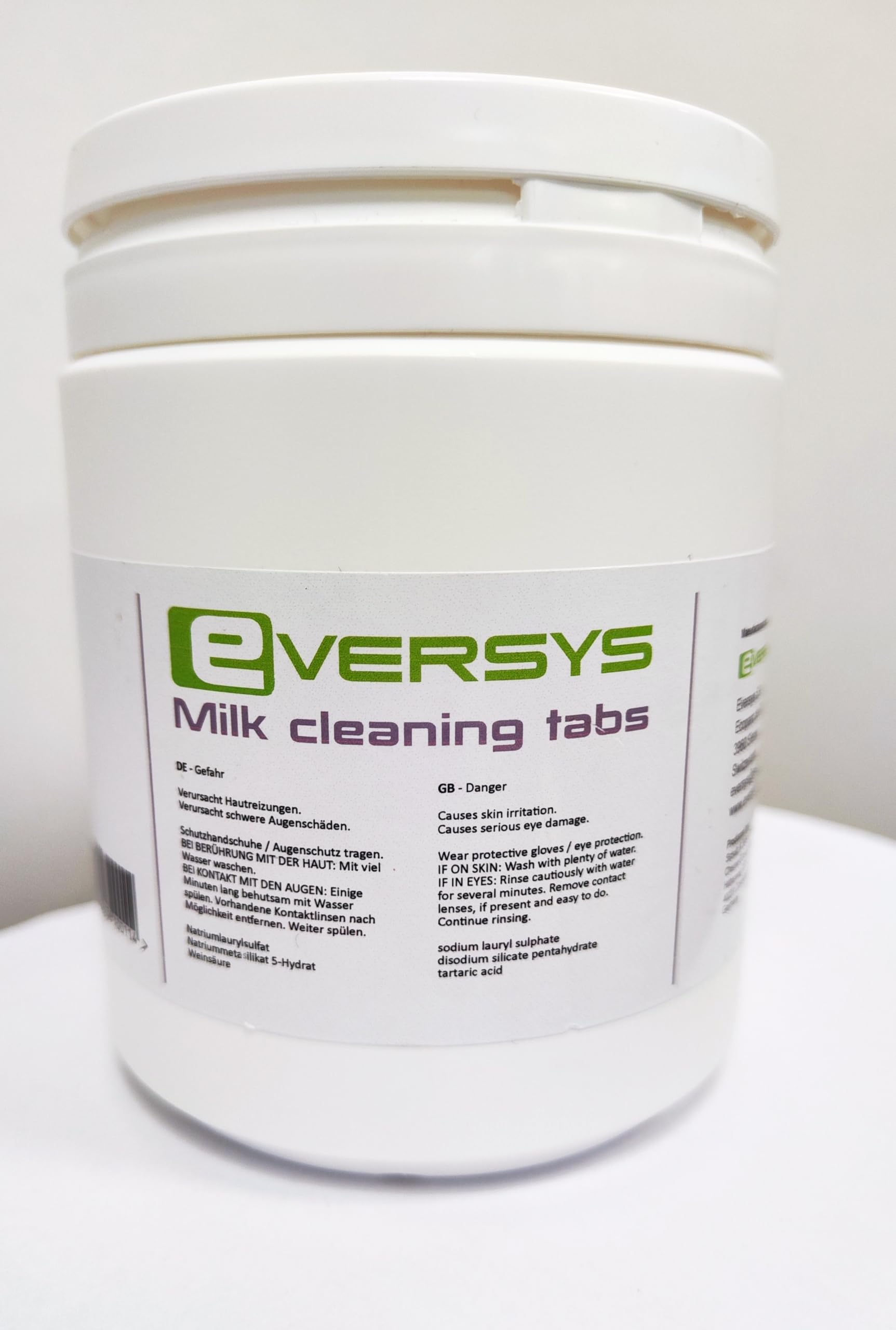 eversys warm clean coffee machine milk cleaning tabs 63 pieces 92 gr each for cameo and enigma
