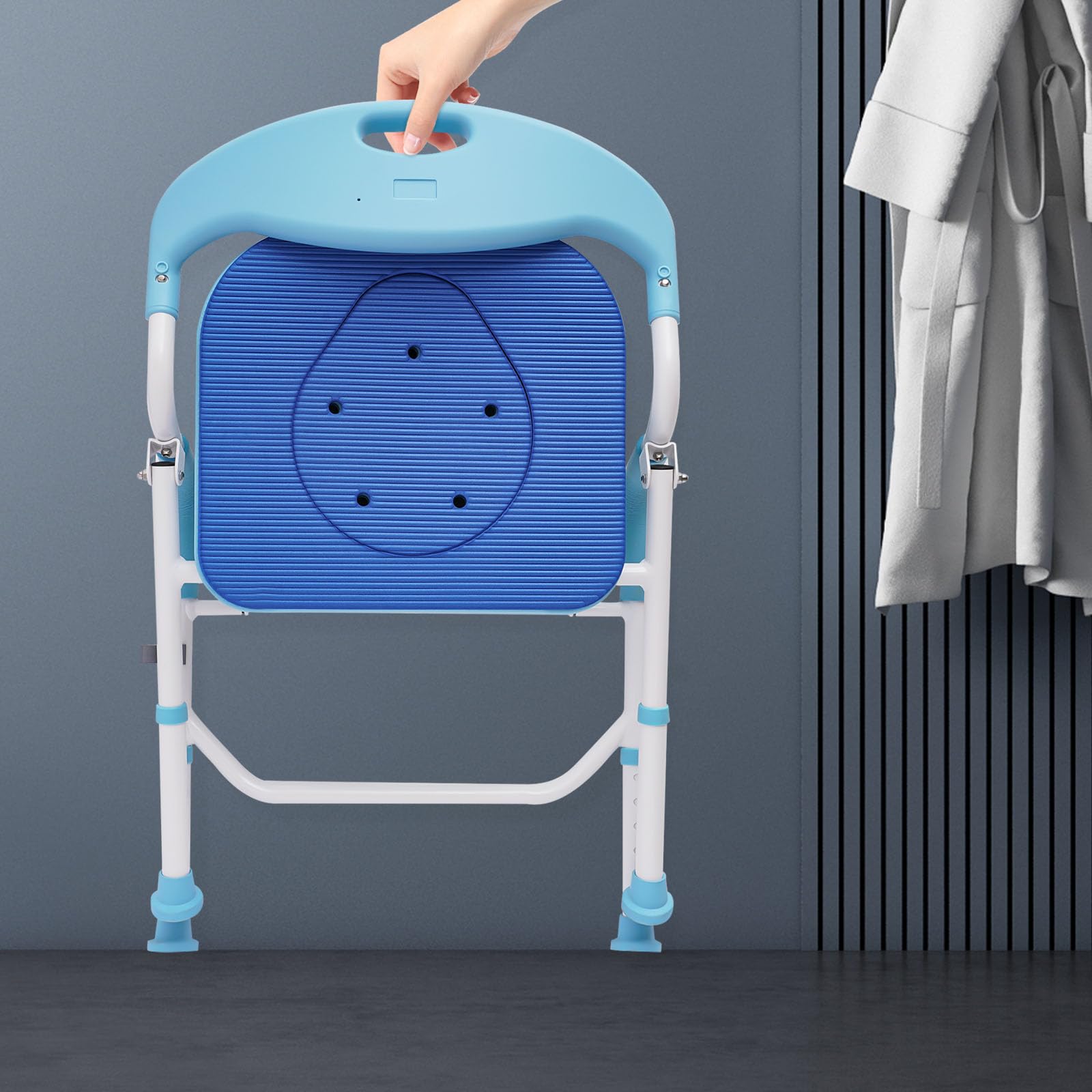 Sgabello Doccia Pieghevole A Parete Può Essere Fisso Bambini Uso Sedile Sedia Sedile Adulto Pieghevole Aisance Alluminio Bidet Poco Ingombrante Sgabelli Doccia Bagno