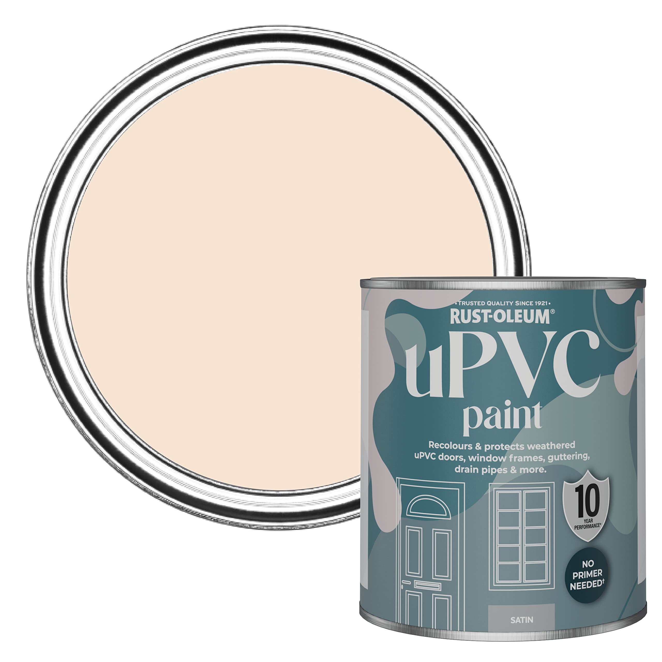 Rust-Oleum Melrose Satin Upvc Paint 750Ml from B&Q