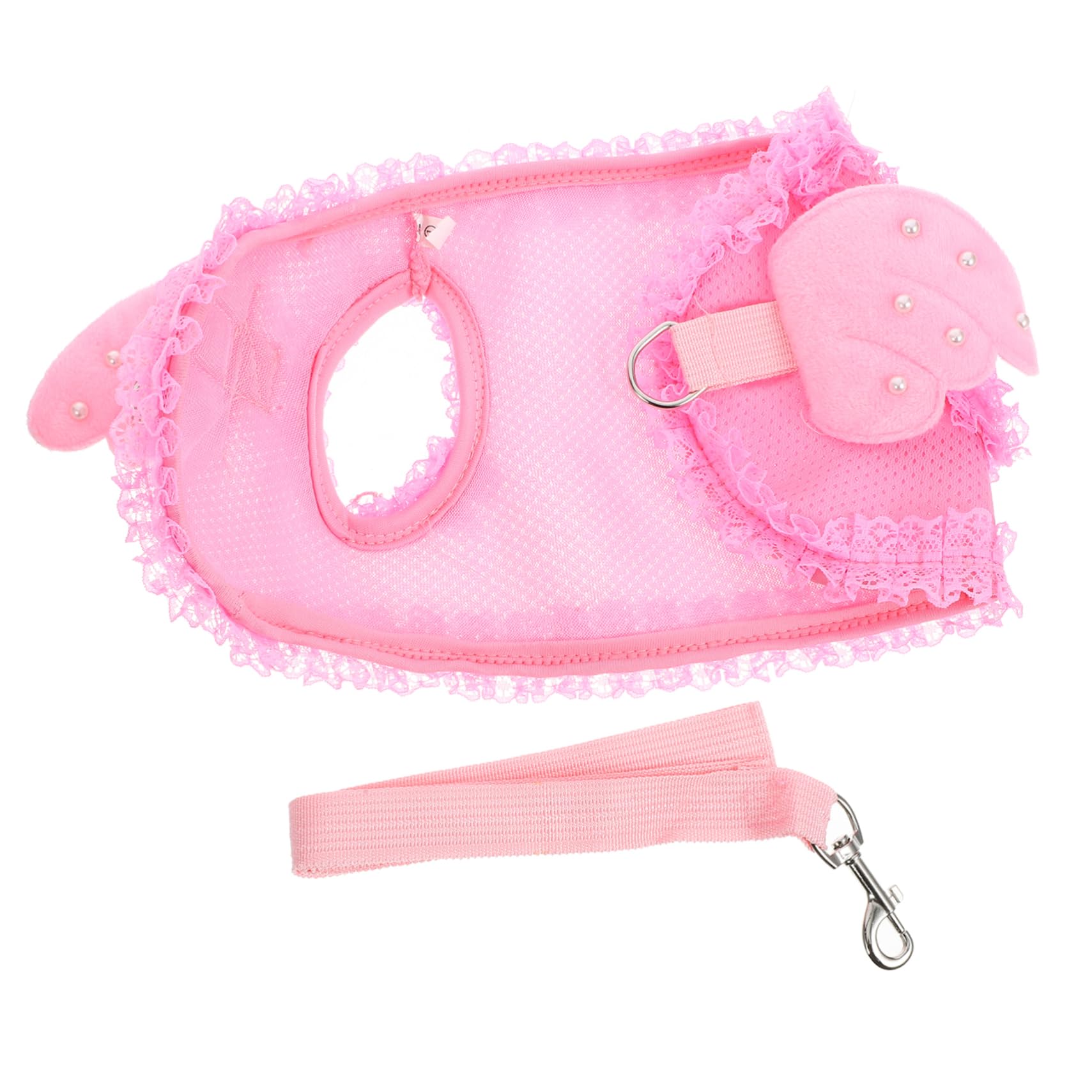 POPETPOP Adorable Pet Vest Harness for Cats and Dogs Lightweight and Breathable Angel Design Pink XL Durable and Easy to Clean for Pet Owners