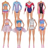 Girl Dolls Clothes Swimsuit Bikini for 10inch -11.5 inch Girl Dolls Handmade Bikini Swimsuit Bathing Suit for Dolls Beach Style Girls Kids Xmas Gift (8 Sets)