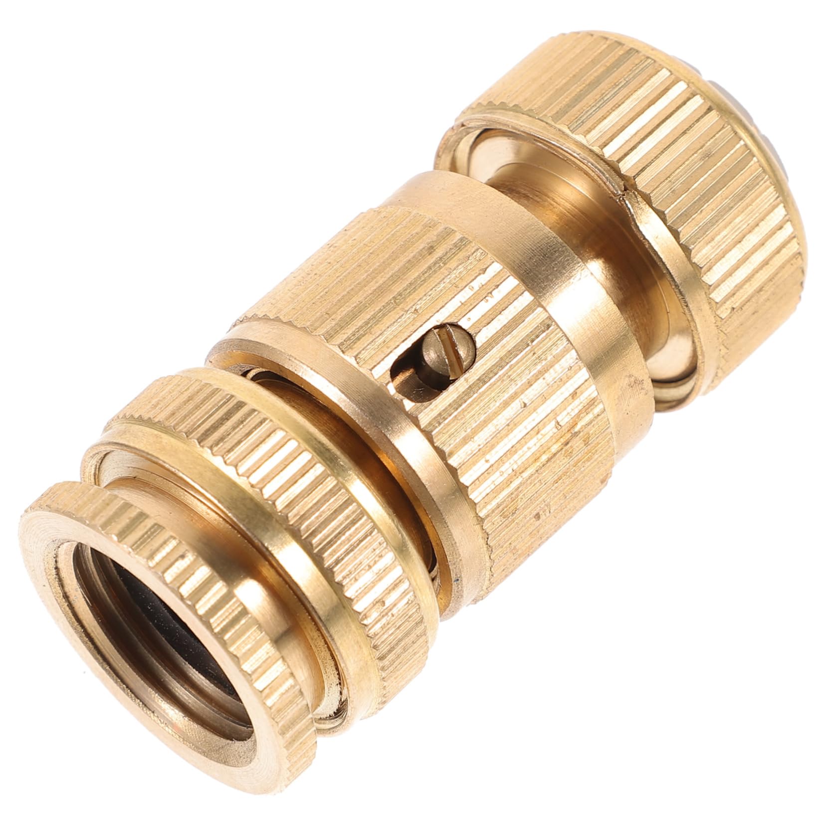 Homoyoyo 4 Paare Rohrverbinder wasserschlauch adapter Gartenschlaucharmaturen Jet hochdruckreiniger Schnellanschlüsse für Gartenschläuche Schlauchanschluss Kupplung Abs Golden
