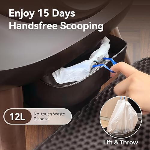 Miniatura 6 de Caja de arena autolimpiante - Caja de arena automática G1 para gatos, robot con gran aperturacontrol de oloresdoble protección de seguridad