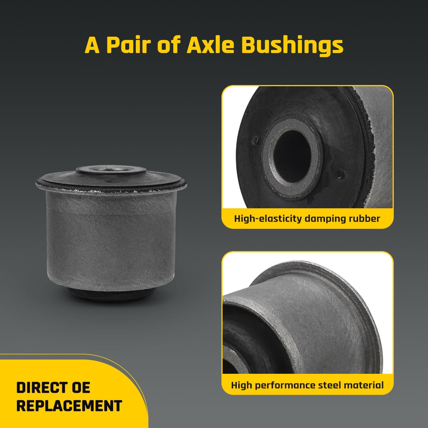 K8292 Front Axle Pivot Bushing for Ford Explorer F-100 F-150 F-250 F-350 Ranger Bronco | Mazda B2300 B3000 B4000, Front Beam Axle Pivot Bushing Replaces E0TZ3B177B, E0TZ-3B177A