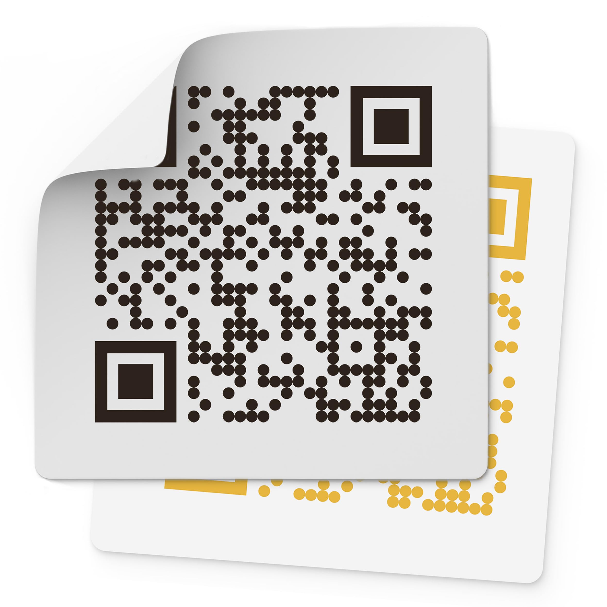Custom Qr Code Stickers Labels - Personalized Qr Code Labels for Business and Personal Use - Waterproof, UV Resistant Qr Code Stickers Custom - Size of Qr Labels from 1 to 10 inches