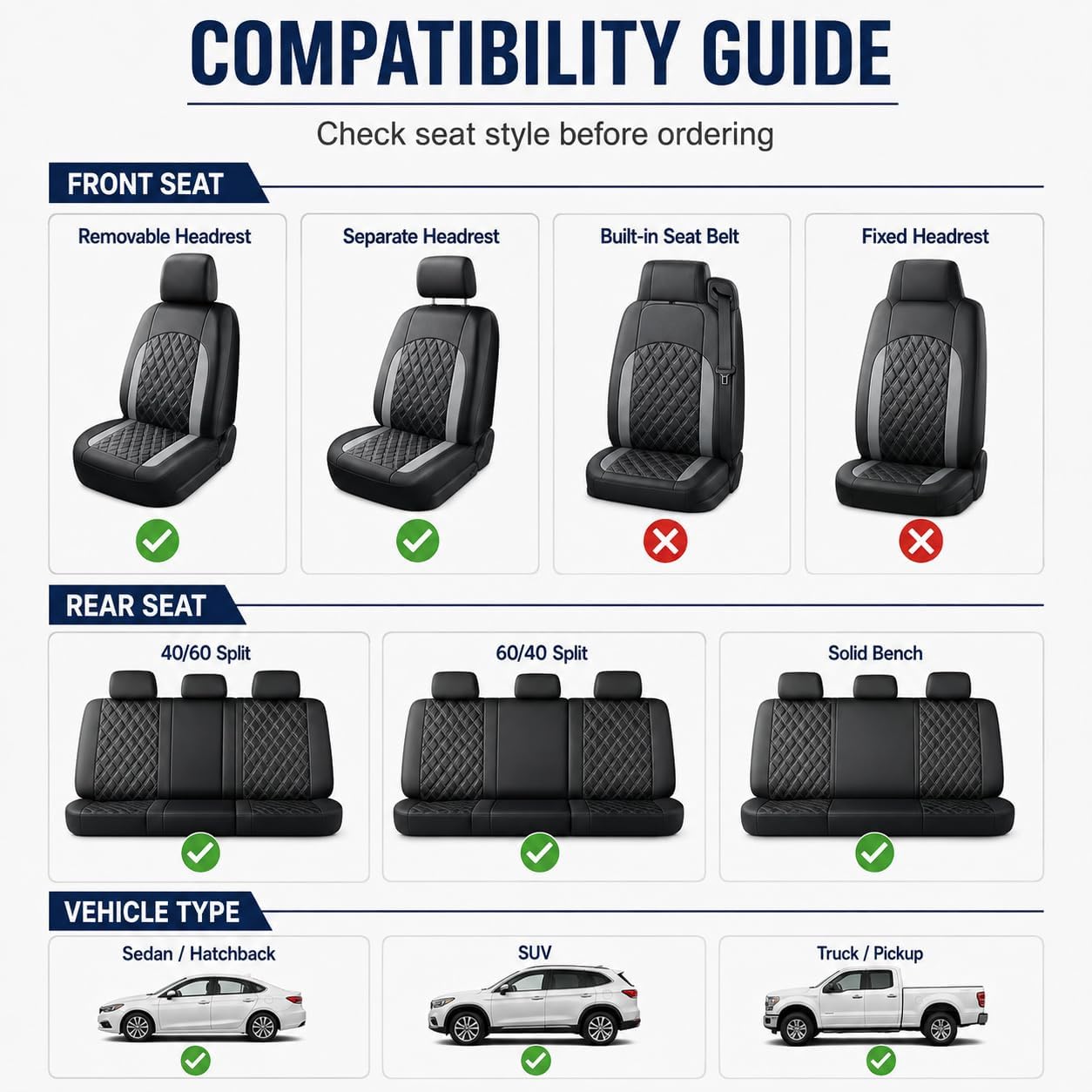 Fundas Asientos Coche PU para BMW Serie 1 E87 F20 E46