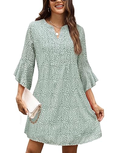 CiCiBird Summer Dresses for Women 3/4 Sleeve V Neck Dress