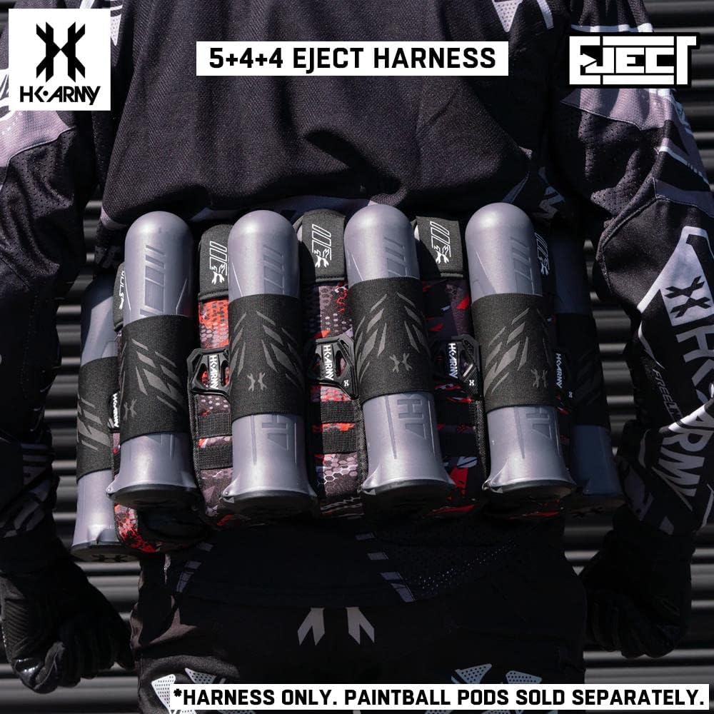 HK Army 5+4 Eject Paintball Harness Pod Pack - Scorch