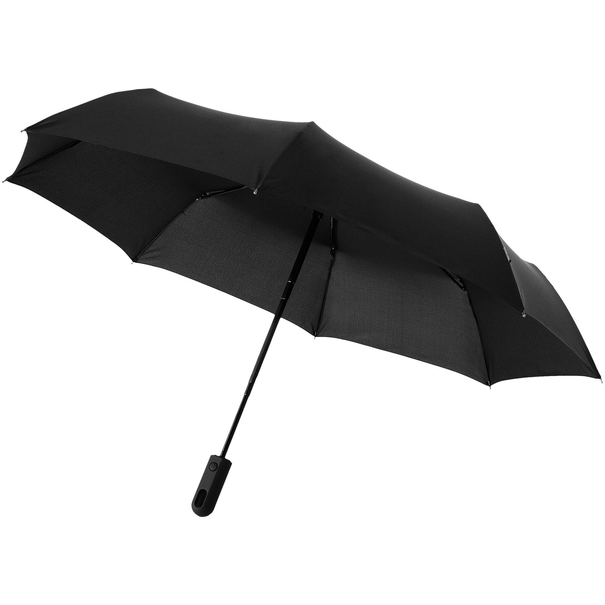 Marksman 21 5 Inch Traveller 3-Section Auto Open Close Umbrella 12 1 x 38 6 inches Solid Black