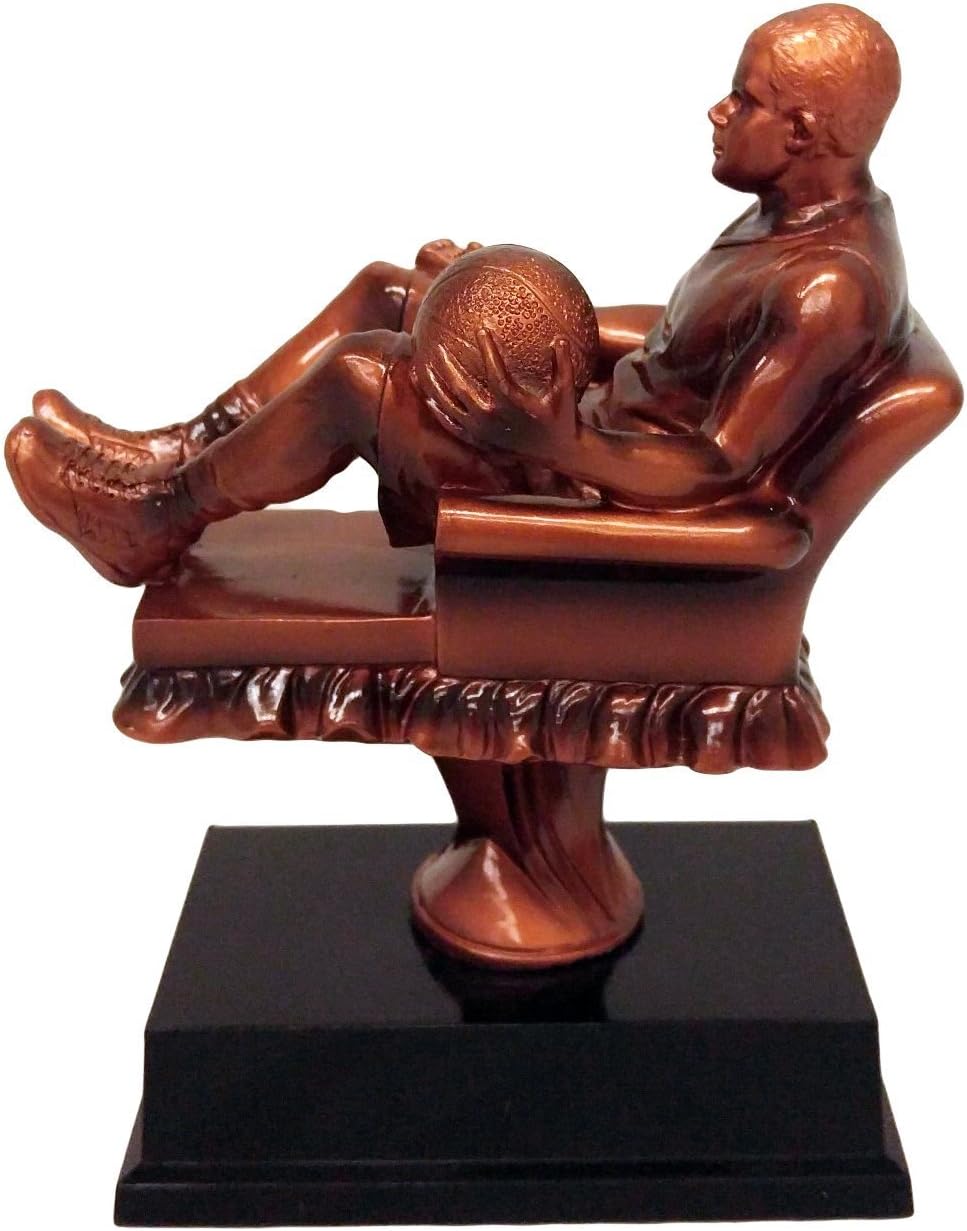 Decade Awards Basketball Trophy - Fantasy Sport Armchair Series - Engraved Basketball Award - Customize Now (6.5 Inch)