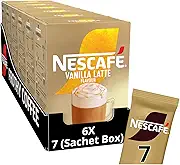 NESCAFÉ LATTE Vanilla Instant Coffee Sachets x7 (Pack of 6, Total 42 Sachets)