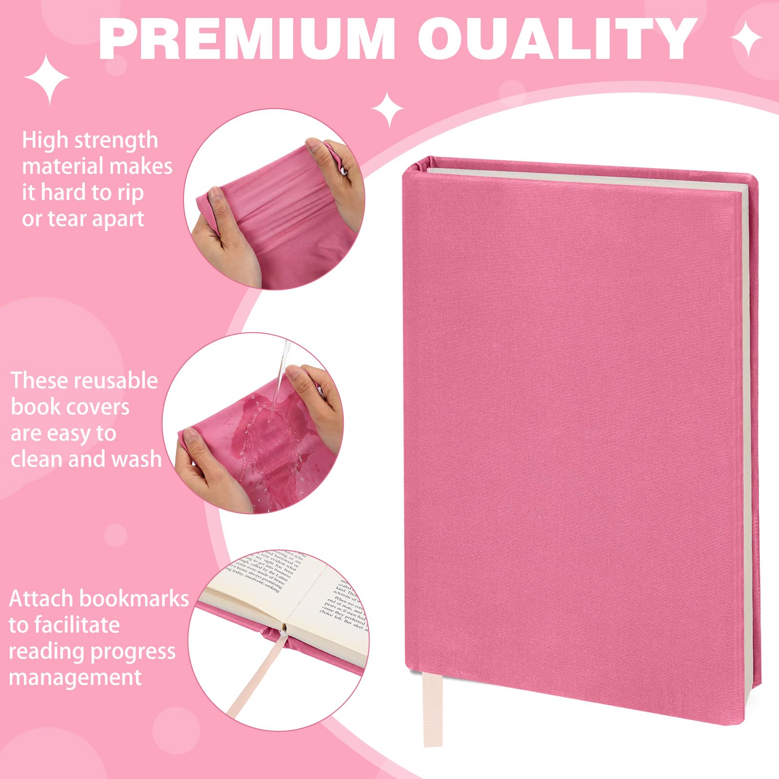 Gilprop Confezione da 12 copertine per libri elastiche, 22 x 37 cm, lavabili e riutilizzabili, adatte per libri di testo e quaderni con copertina rigida da 22-28 cm (colori pastello)