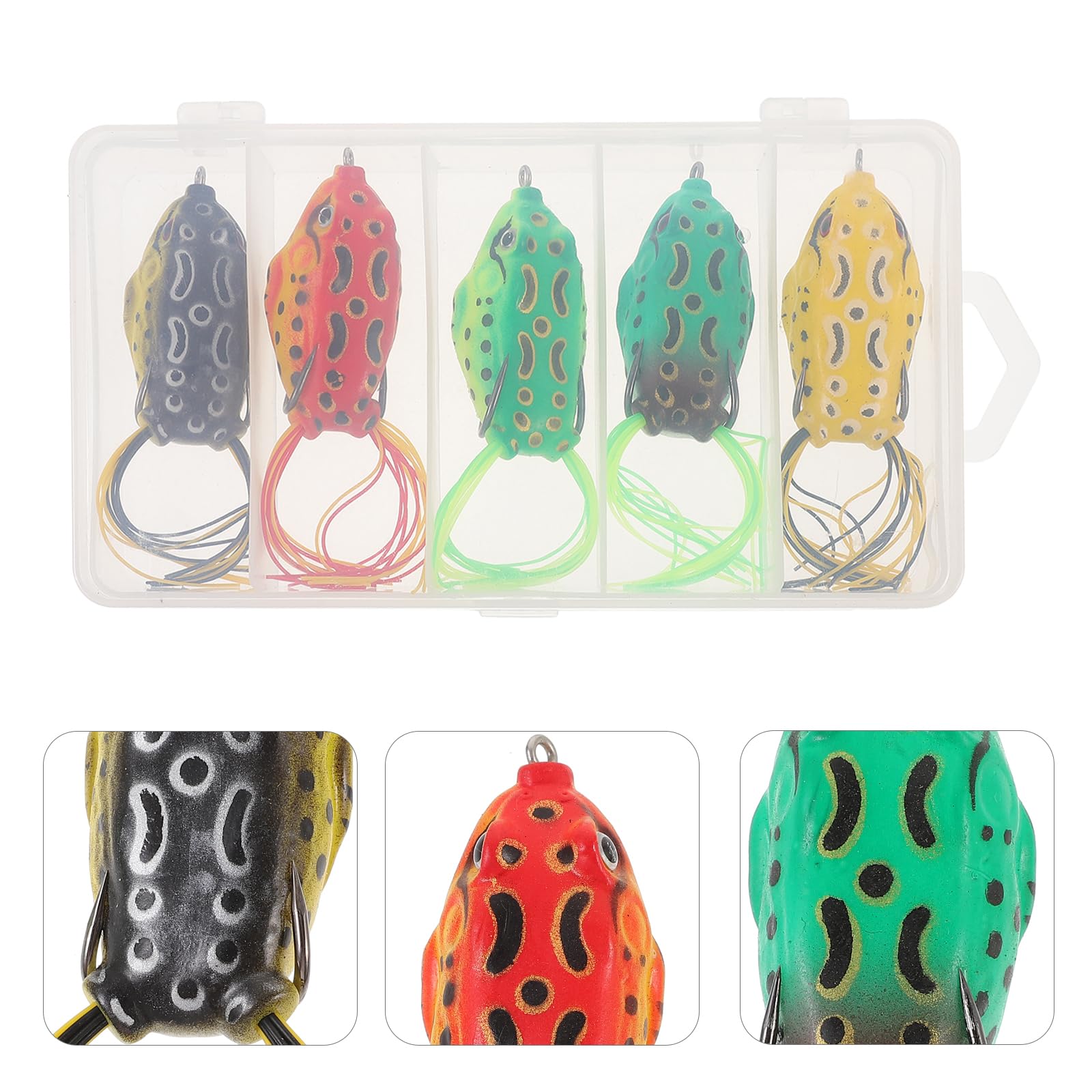 WINOMO Thunder Frog Simulation Box Angelköder im Meer, 5 Stück