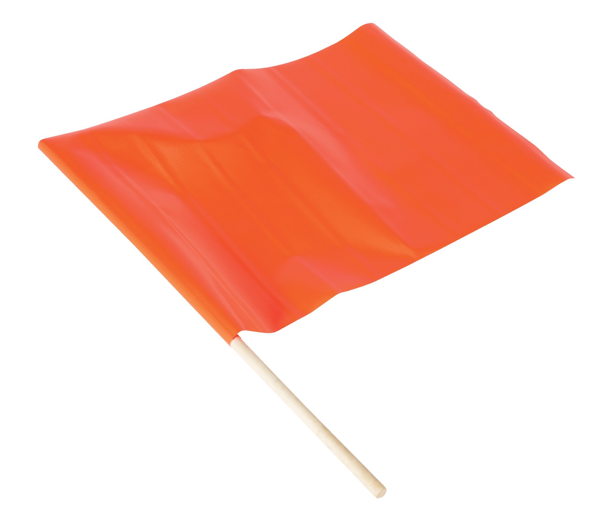 Vestil CCONE-FLAG Tear Resistant Polyethylene Traffic Cone Cart Flags 12 In. Height Orange