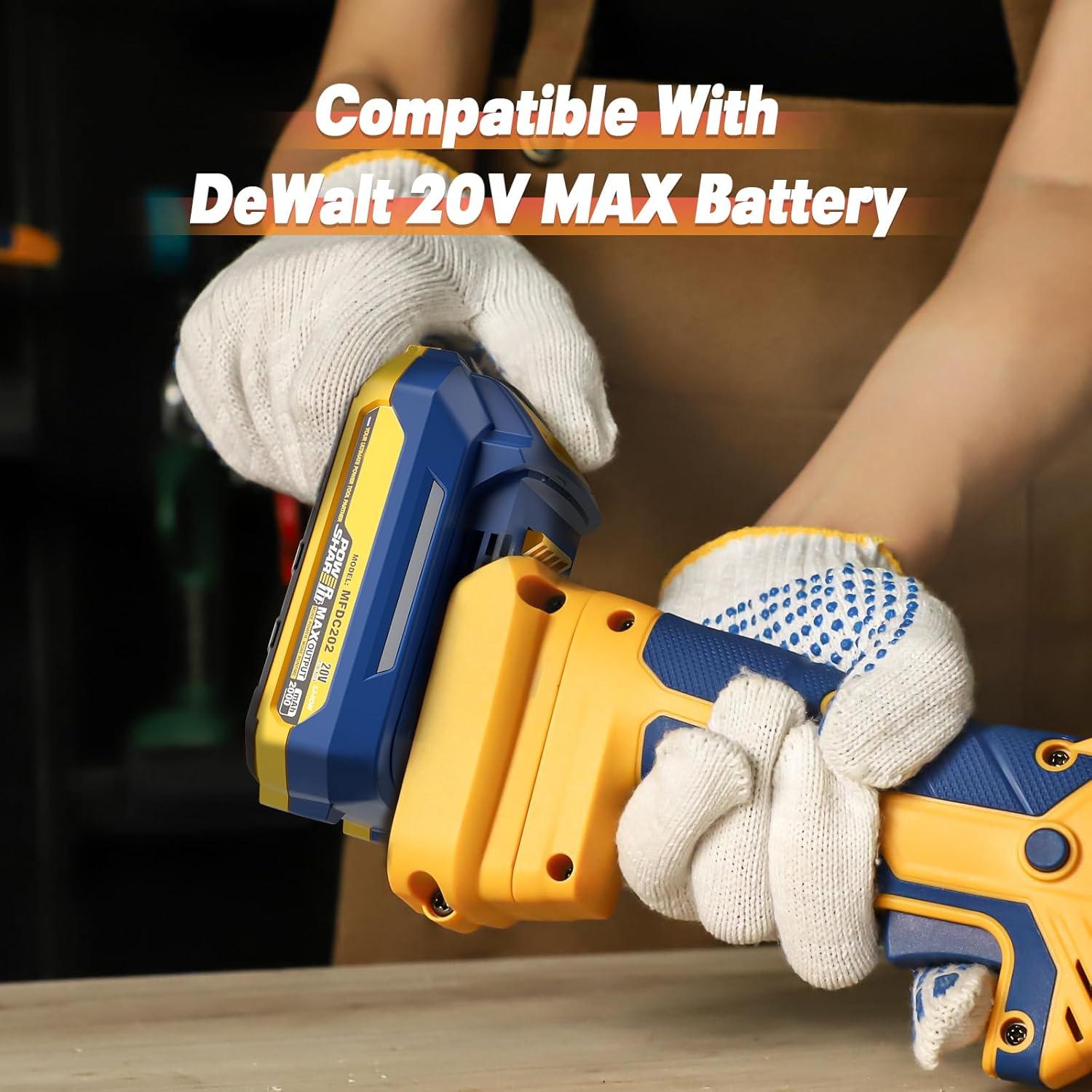 MaxMore Cordless Band file Sander Compatible with DeWalt 20V MAX Battery, Detail Belt Sander Power Tool with 6- Speed, 1/2-by-18" Belt, 2.0 Ah Battery & Charger, for Woodworking, Paint, Metal Rust