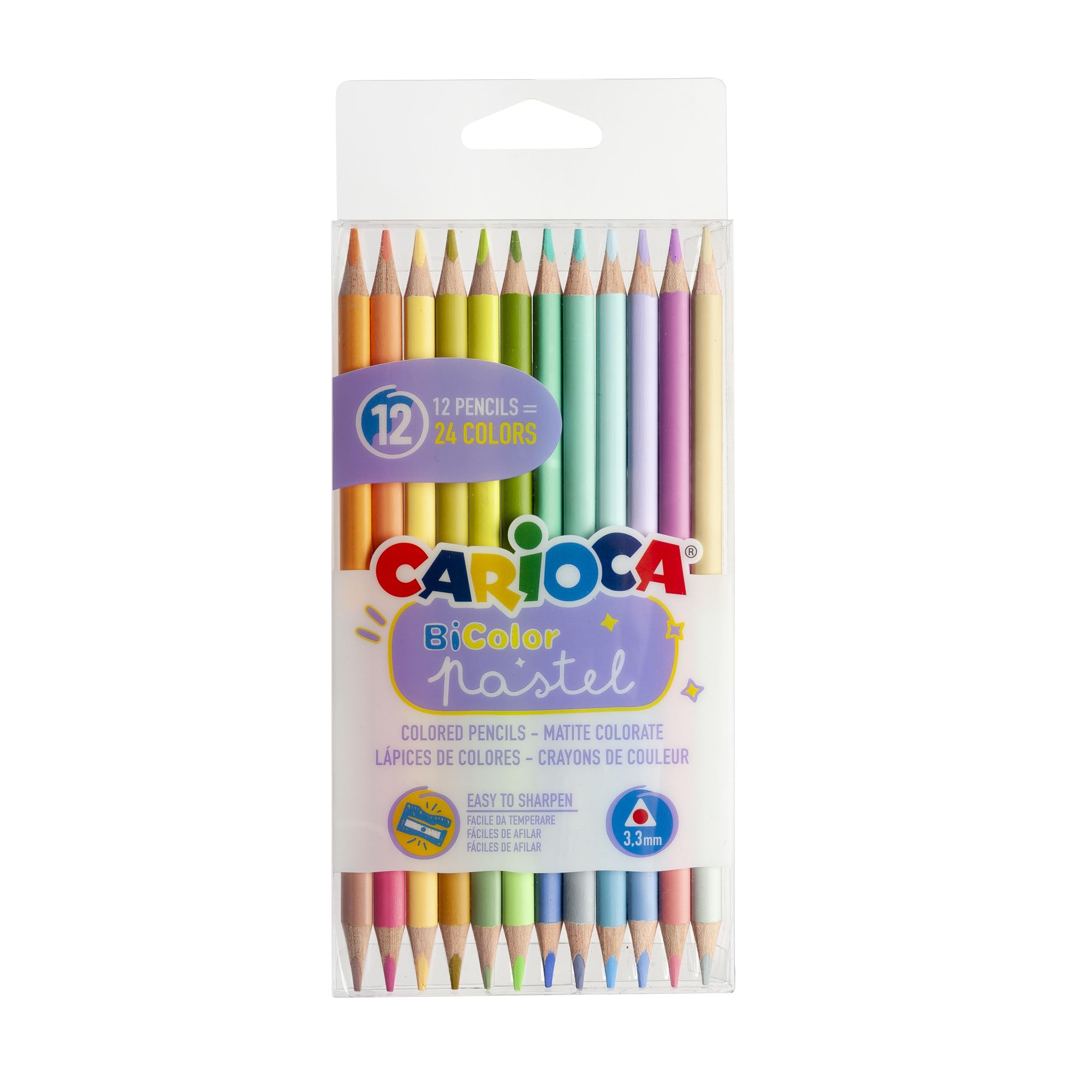 Carioca- LAPICES Pastelowy, Wielobarwny (144254)