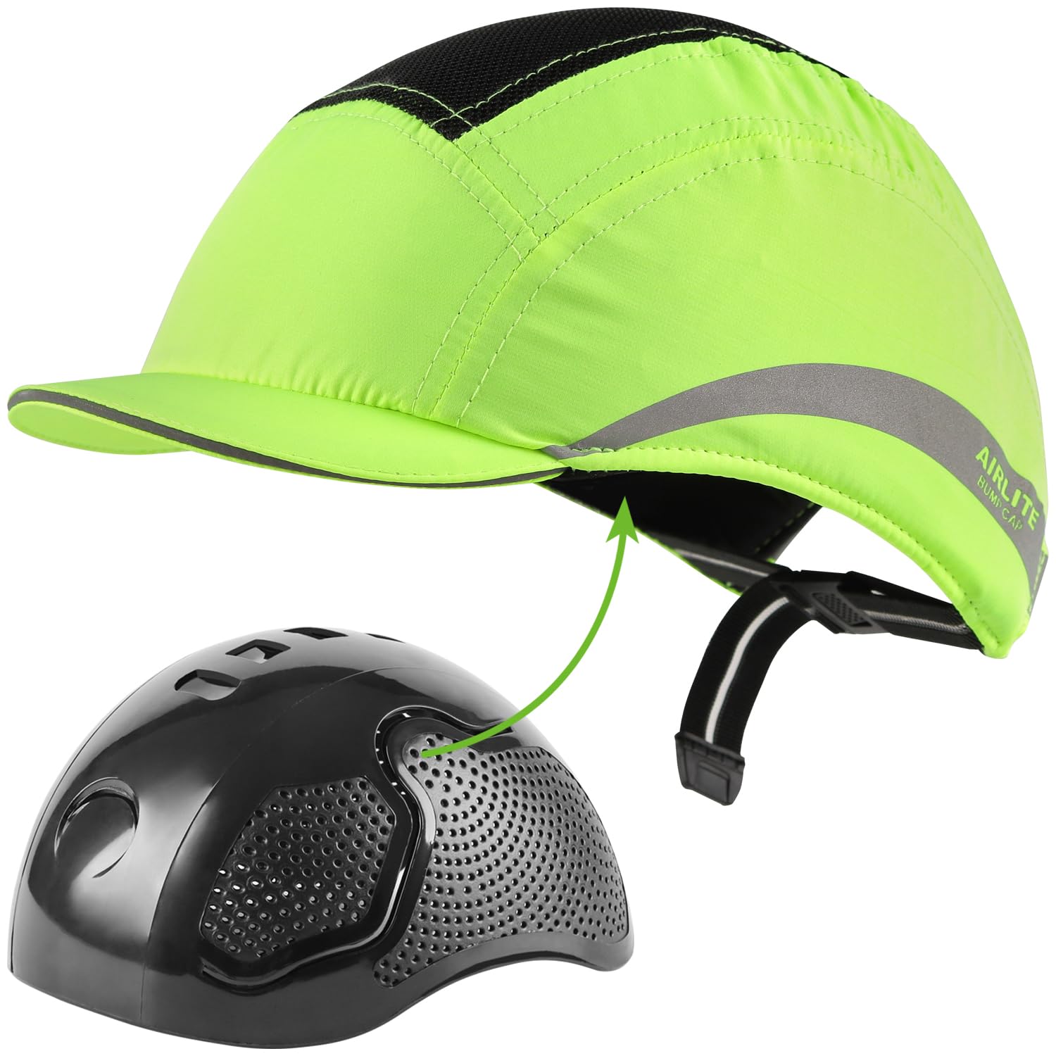 GREEN DEVIL Safety Bump Cap Super Lightweight Breathable Baseball Cap Style Head Protection Hard Hat for Men Women