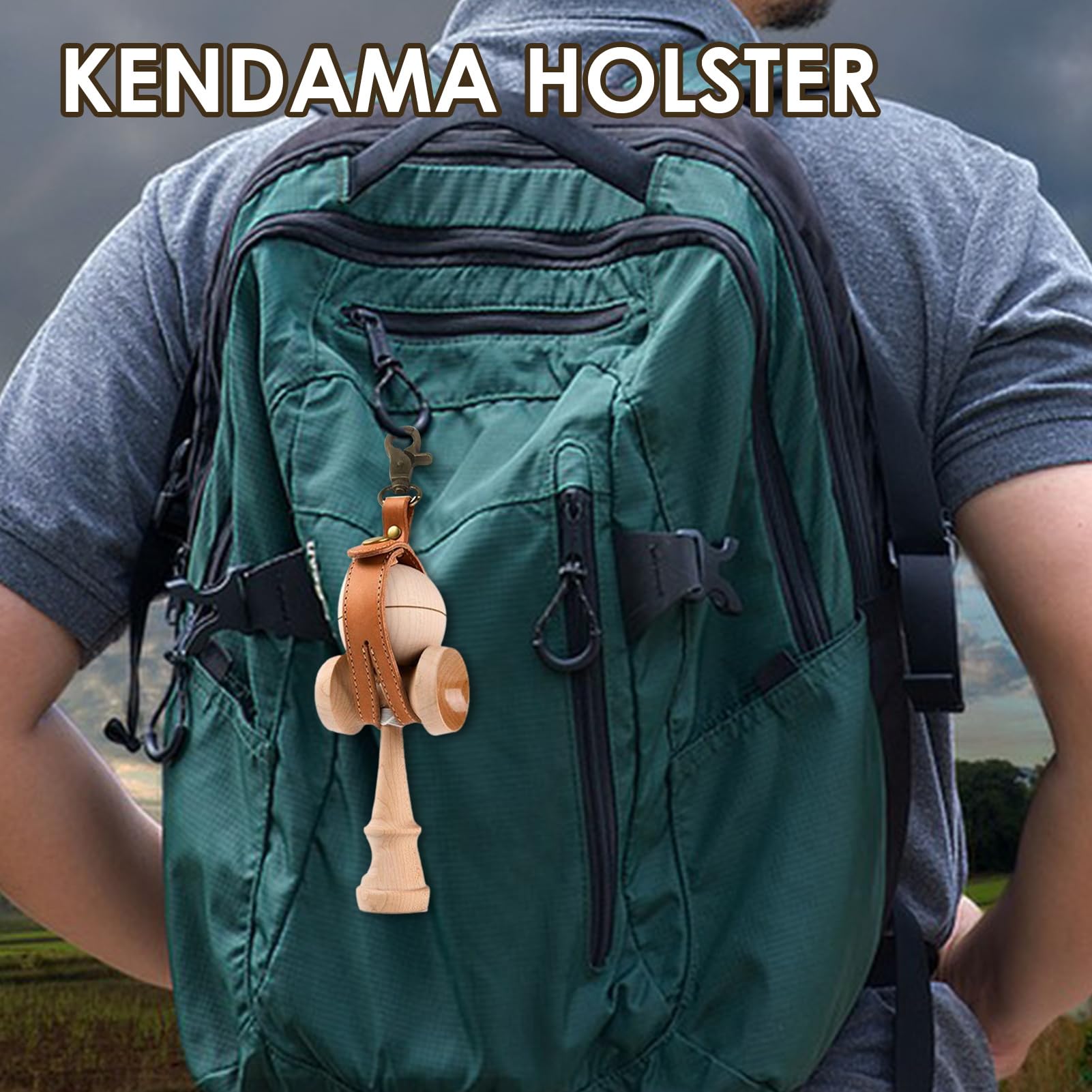 Bolsa Kendama – Funda elástica portátil, porta juguetes ligero y portátil, almacenamiento protector suave de 0,98 x 7,67 pulgadas | Compañero de transporte diario de Kendama para jugadores, eventos y