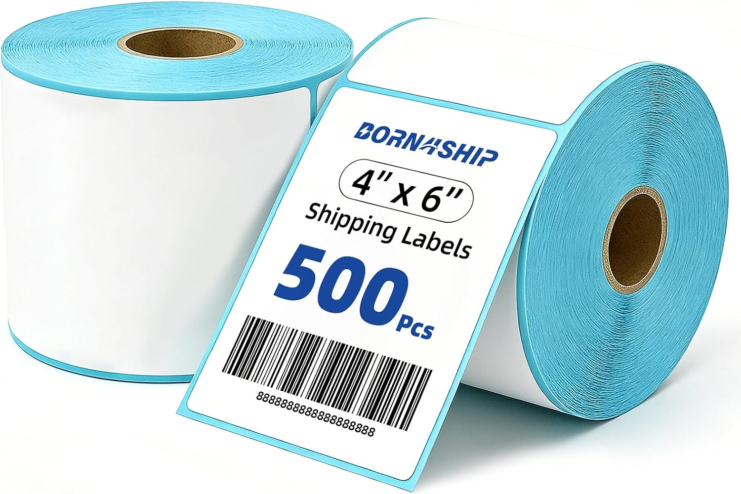4x6 Thermal Labels, Strong Adhesive Perforated White