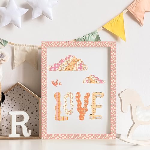 Miniatura 6 de Whaline 12 rollos Groovy Boho Washi Tape Retro Rainbow Flower Washi Cinta adhesiva Groovy Hippie Linda cinta decorativa para manualidades de vuelta