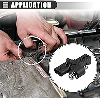 Vista 3 de Motoforti Sensor de posición del árbol de levas, para Mini Cooper 2007-2015, plástico ABS, 13627561753, negro