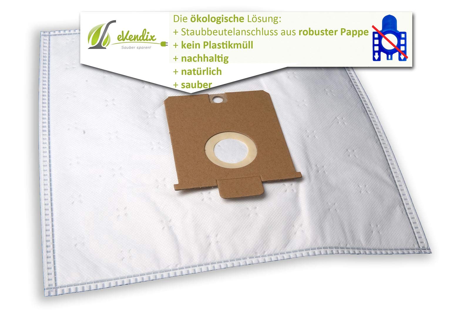 Confezione risparmio – 10 Sacchetti per aspirapolvere adatti per Privileg – 418.841 Aspirapolvere – dustwave® marchio/Made in Germany + con microfiltro