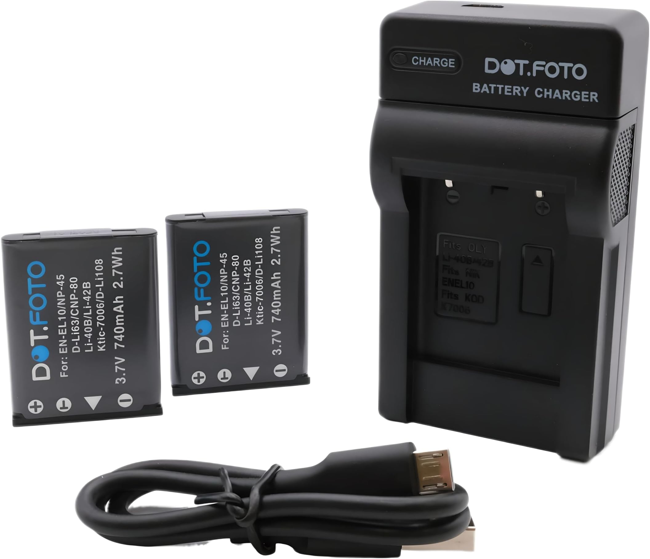 2X NP-45 Batteria Di Ricambio Compatibile Con FUJIFILM NP-45 NP - Foto 12