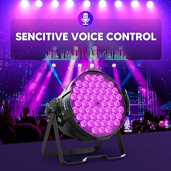 BETOPPER LED Stage Lights, 54x3W RGB LED Par Light, DJ
