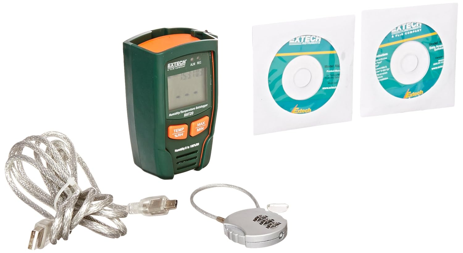 Extech Instruments RHT20 Humidity and Temperature Datalogger ...