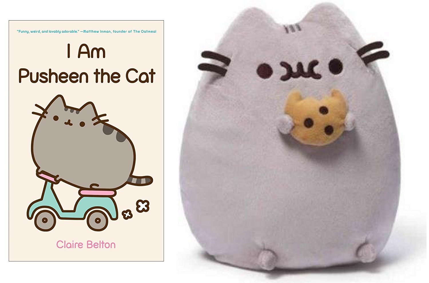 pusheen book plush
