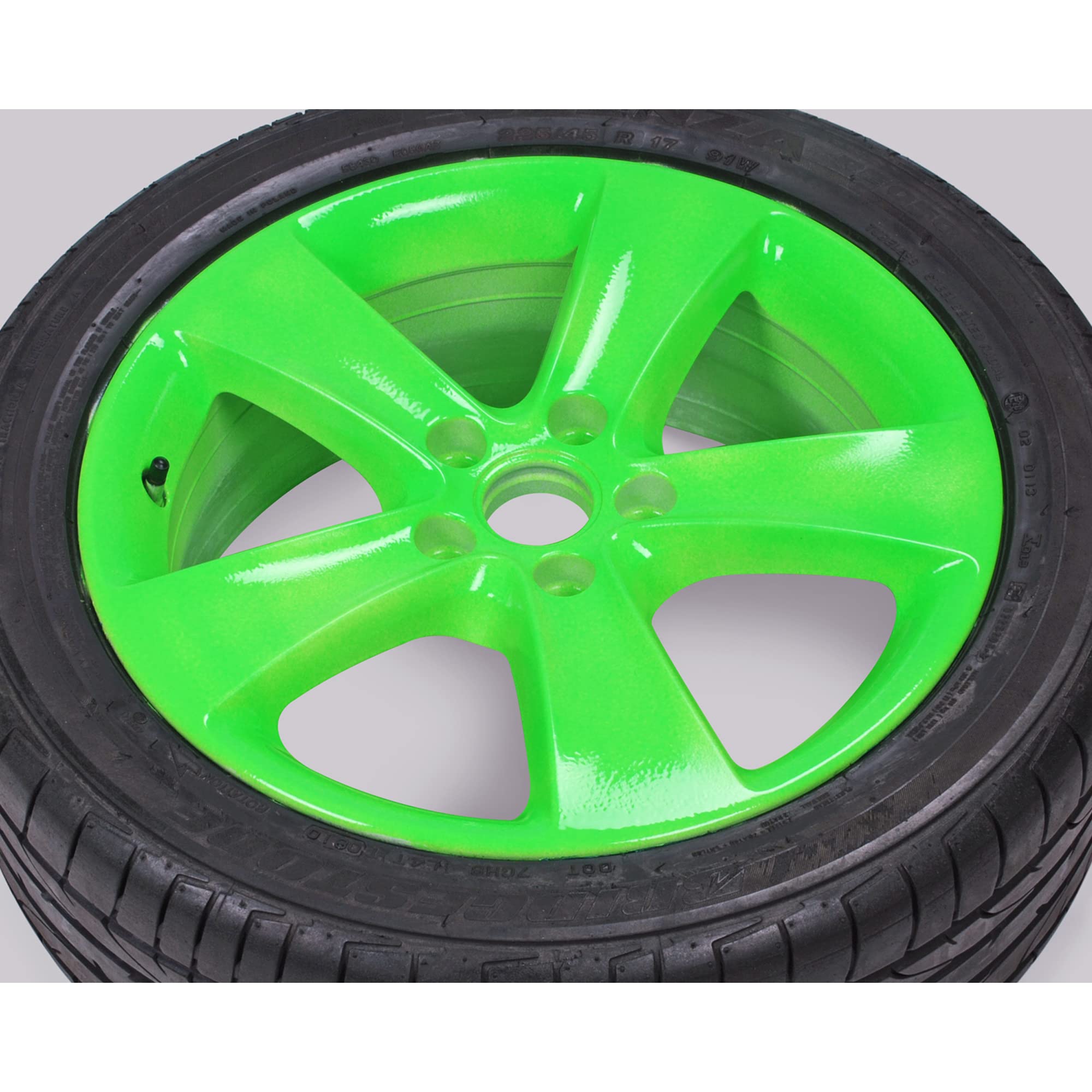 Foliatec Sprühfolie Auto Felgenfolie Sprüh Lack Set, Abziehbar, Gute Deckkraft, für KFZ, Haus, Garten, Neon Rot, 400 ml (4er Pack)