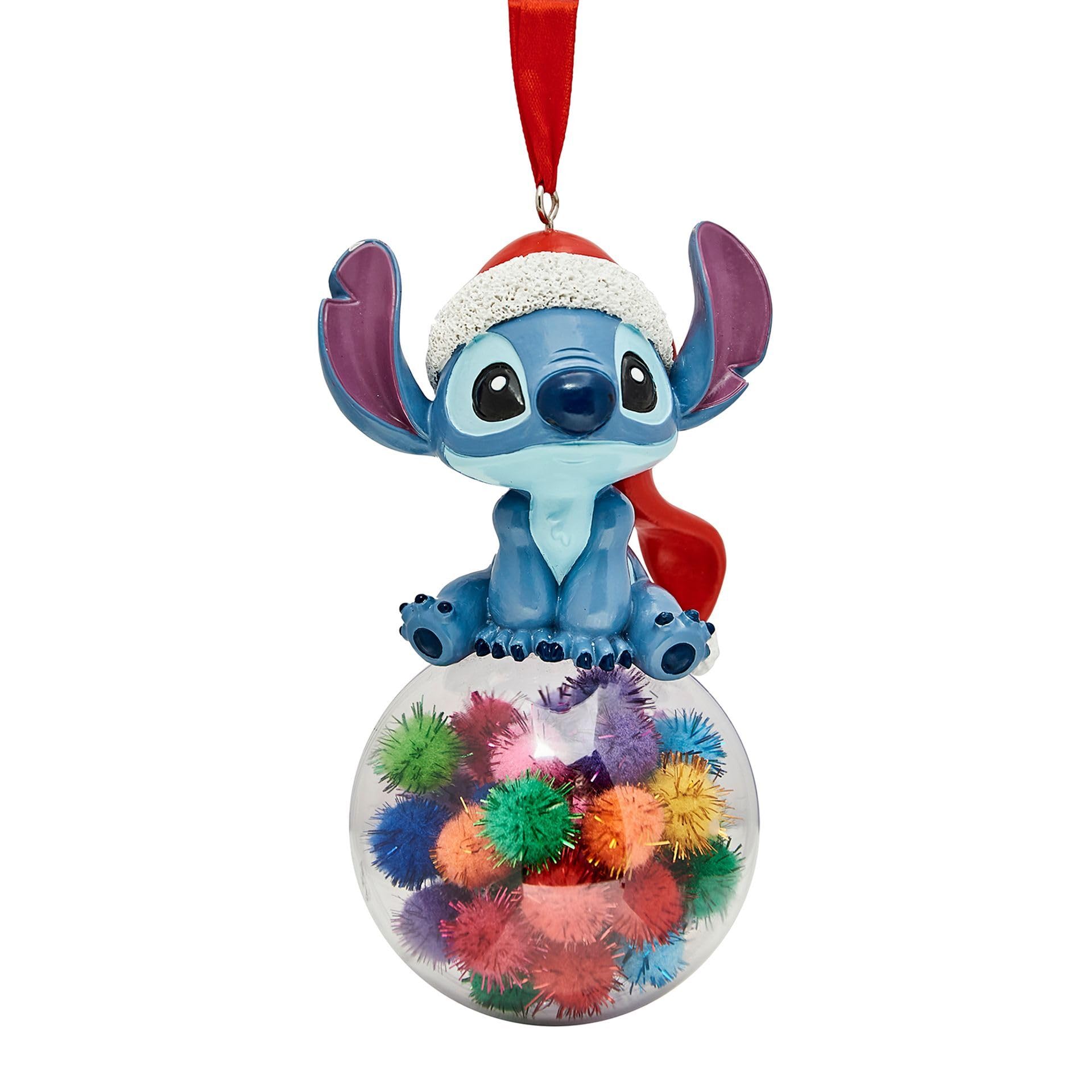 Widdop And Co Disney Stitch Pom Pom Christmas Tree Bauble