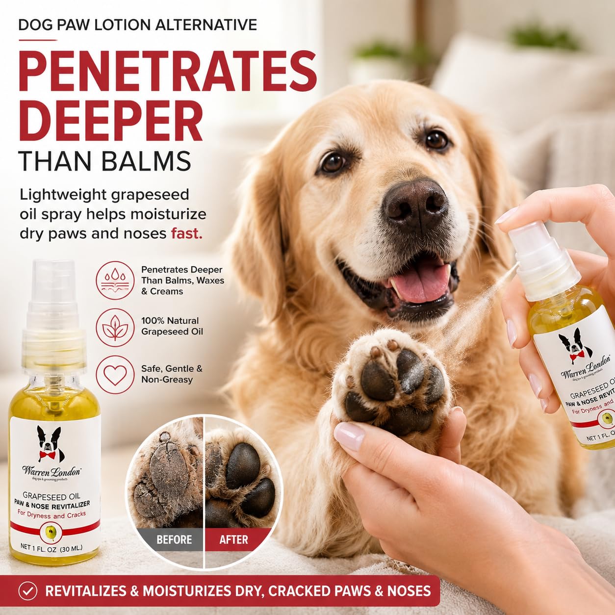 Warren London Traubenkernöl Paw and Nose Revitalizer 30 ml