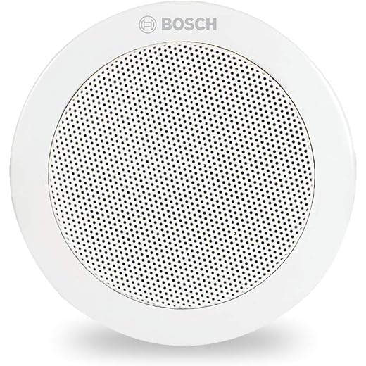 Bosch Pa Lcz-Um06-In 6W Metal Based Compact wired Ceiling Speaker, White