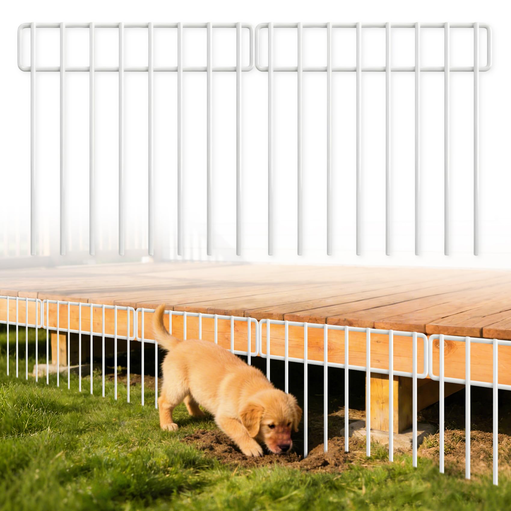 HIHADUUM white animal barrier fence panels