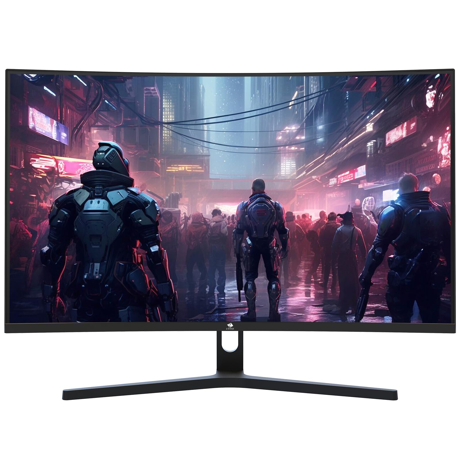 Z-Edge Gaming Monitor Curved 27'' 165Hz, 1ms, FreeSync, 1080P, 16:9 LED Gaming Monitor Ultra-Thin Bezel, 1500R, Adjustable Tilt, 2*HDMI2.0 & DP1.4, VESA 100 * 100mm(HDMI Cable Included)