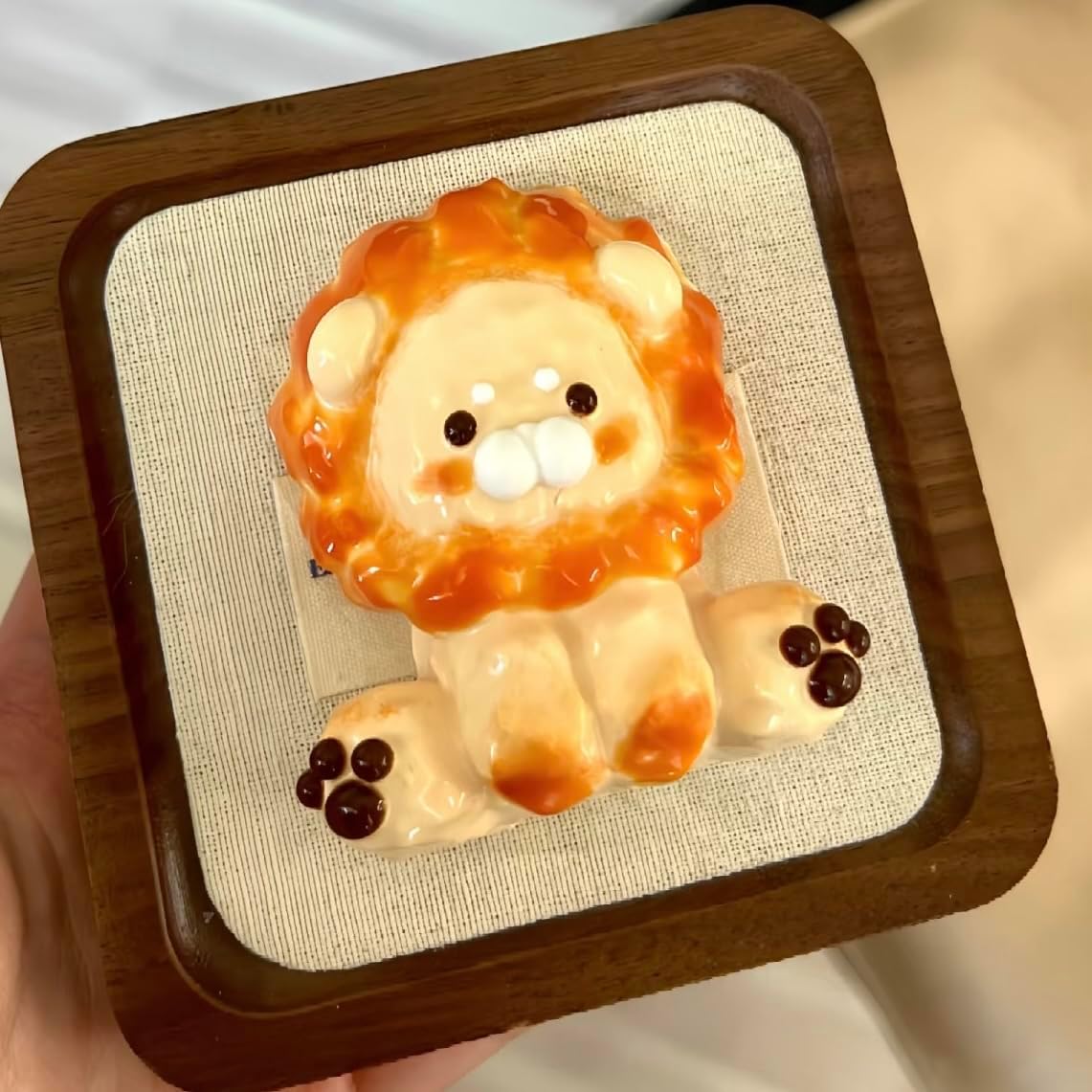 Taba Squishy,Stress Ball, Kawaii Squishies Silica Gel Toys,Stress Relieving Fur Ball OPP Packaging Gifts|Squishy Fidget Toys for Anxiety&Relaxation|Perfect Desk Accessory for Adults (Lion)