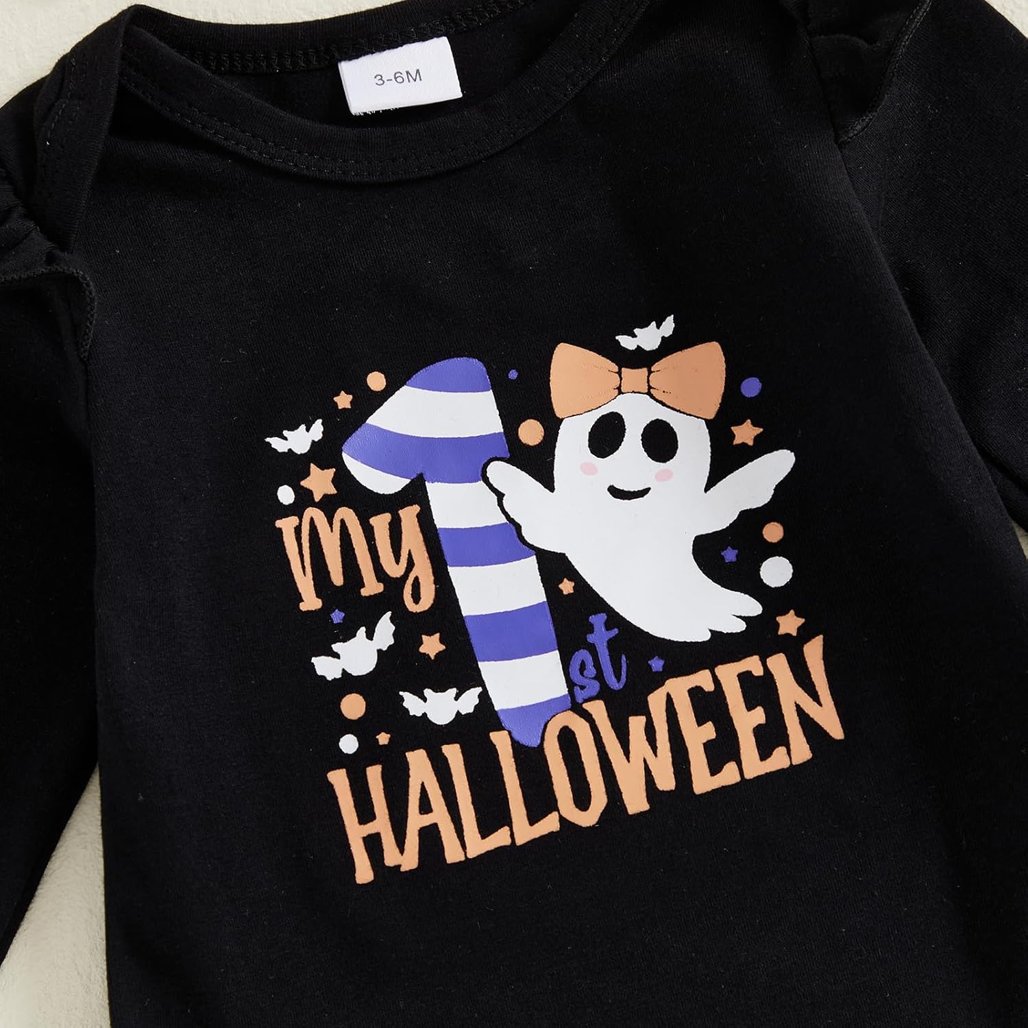 Newborn Baby Girl Christmas Outfit Long Sleeve Romper Onesie Bodysuit Bloomers Shorts Set Cute Fall Winter Clothes - Image 4