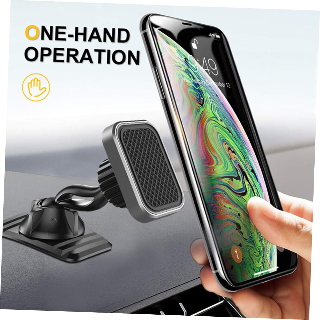 DOITOOL 3 Soportes Magnéticos para Salpicadero De Coche Rotación De 360 ​​Grados para Smartphones.