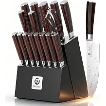 imarku Knife Set 18-Piece with 10Cr15Co mov High Carbon Stainless Steel