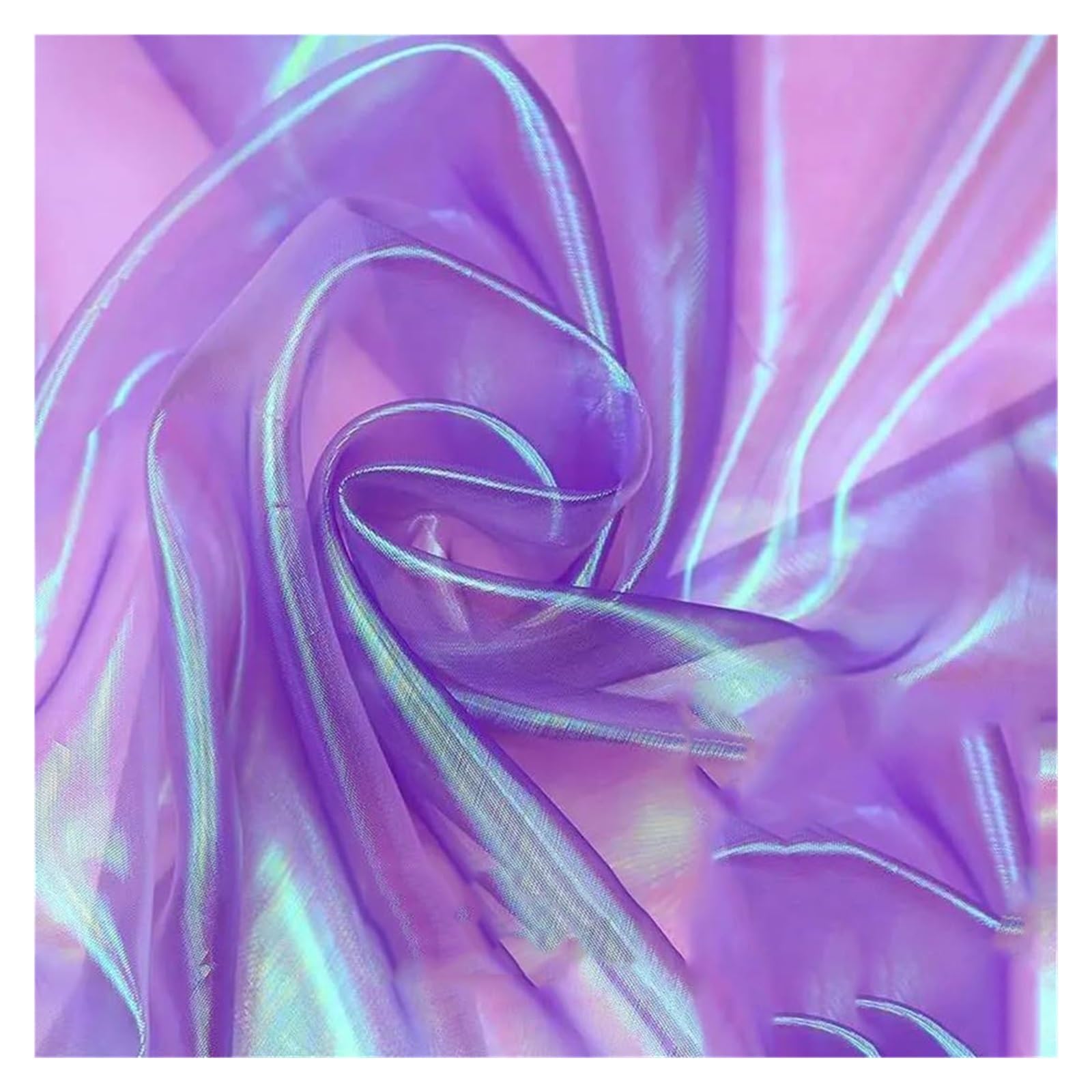 Organza Fabric， Organza Tulle Fabric Multicolor 100cmx150cm for Sewing Skirts & Costumes Decor Per Meter(Deep Purple)