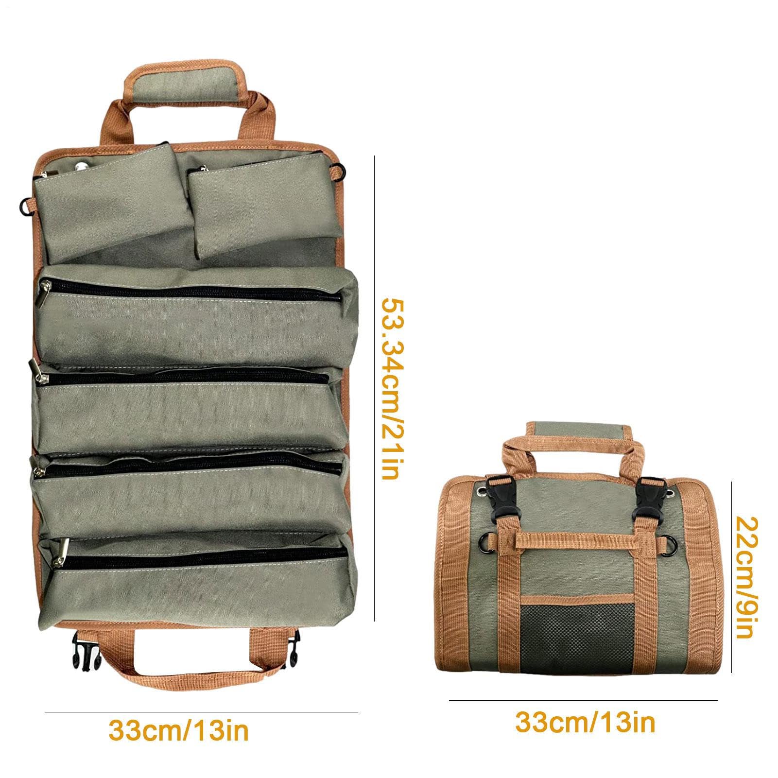 Bolsa Herramientas Con Ruedas Organizador Equipo Con 6 Bolsillos Rodante | Almacenamiento Para Herramientas Para Mecánicos, Electricistas, Construcción, Garaje, Exterior, Jardinería Y