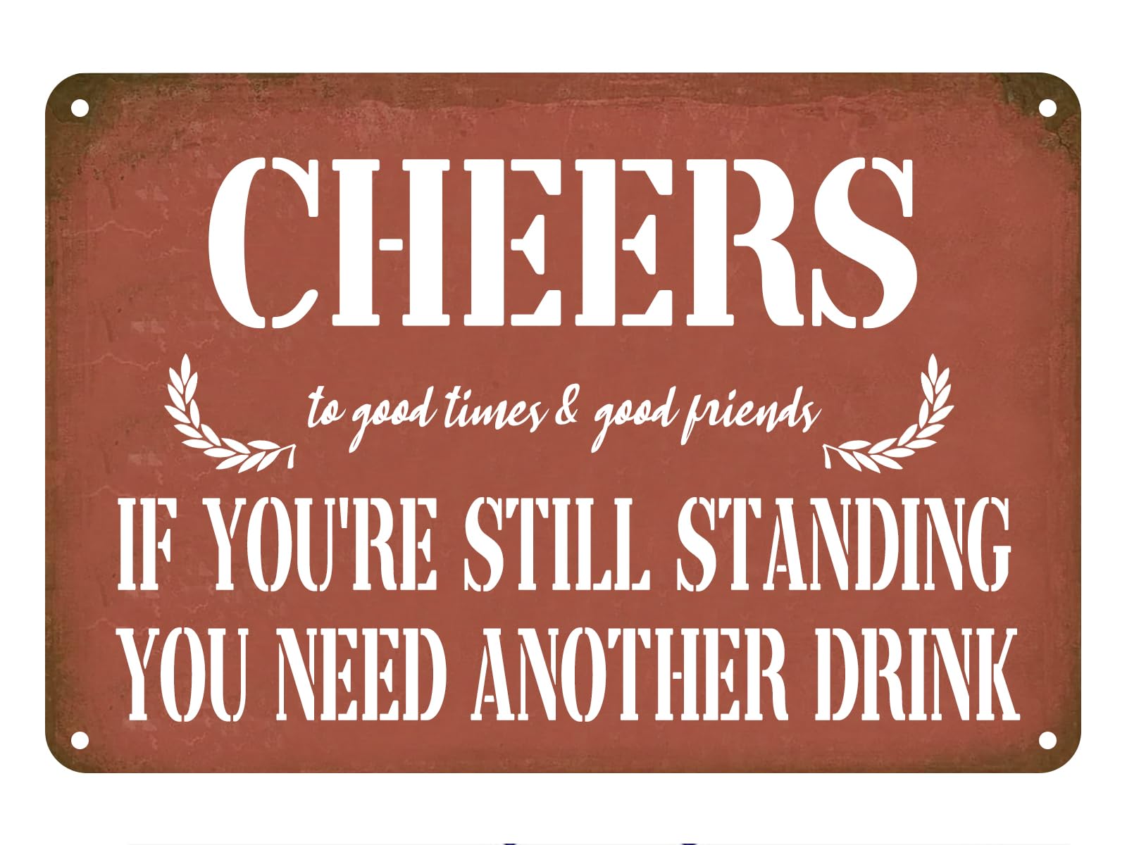 Vintage Tin Signs Cheers Metal Signs Funny Wall Decor Accessories For Home Bar Pub Backyard Cafes 8 X 12 Inch