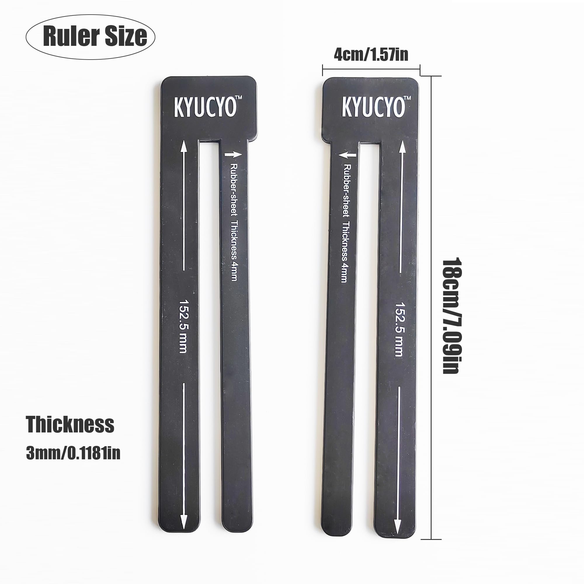 Tennis De Table Double Règle D'Arbitre De Tennis De Table - Pour Mesurer Filet & Épaisseur De Caoutchouc Fiche Technique D'arbitre