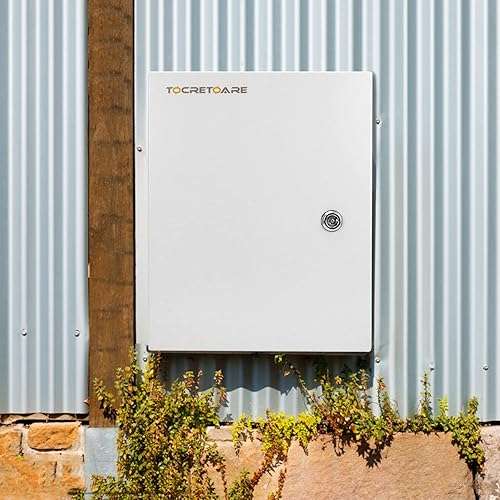 Miniatura 8 de Caja eléctrica para exteriores, caja de conexiones de acero 12 x 10 x 6 pulgadas, NEMA 4X Caja eléctrica IP66 impermeable y a prueba de polvo, caja