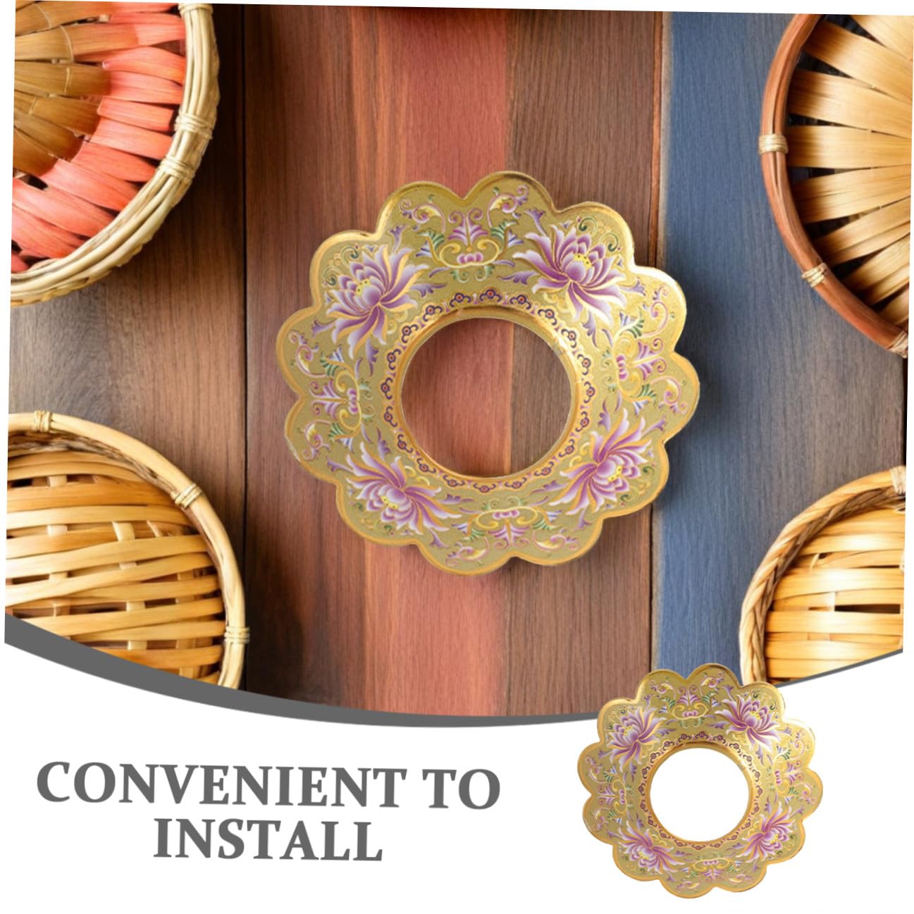 Alipis 5 Piezas Bandeja de de Incienso de Aleación con Tapa de Buda Soporte Decorativo Práctico para Incienso para y Hogar